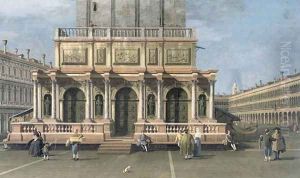 The Loggetta, Venice by (Giovanni Antonio Canal) Canaletto