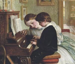 The Music Lesson by Charles West Cope