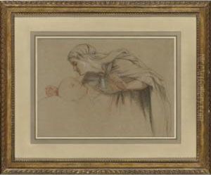 The Kiss by Charles West Cope