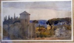 View In Italy by Charles West Cope