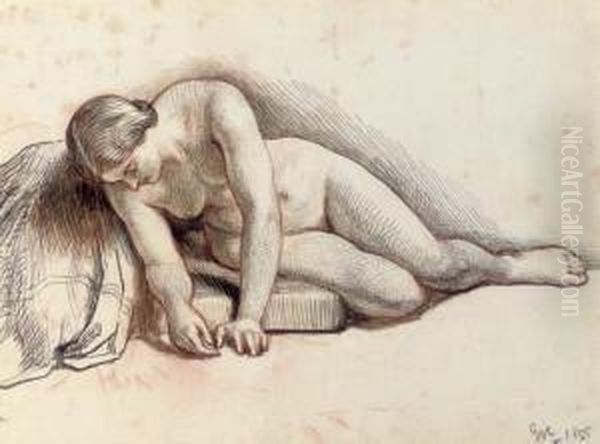 Study Of A Female Nude - view 1