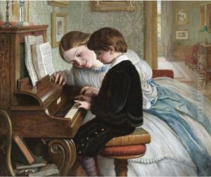 The First Music Lesson by Charles West Cope