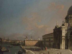 The Entrance to the Grand Canal, Venice (2) by (Giovanni Antonio Canal) Canaletto