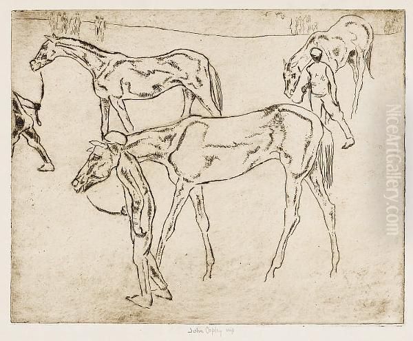 Horses After A Race - view 1