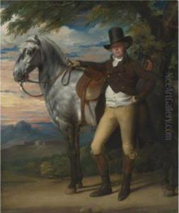 With A Grey Hunter by John Singleton Copley
