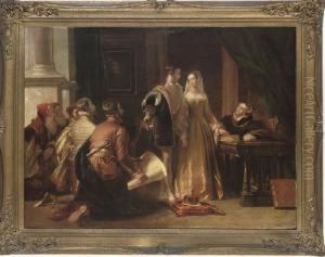 The Offer Of The Crown To Lady Jane Grey By The Dukes Of Northumberland And Suffolk