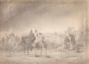 Drawing Of Benjamin Franklin by John Singleton Copley
