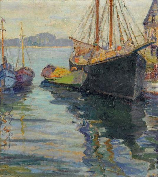 Fishing Boats In A Harbor - view 1