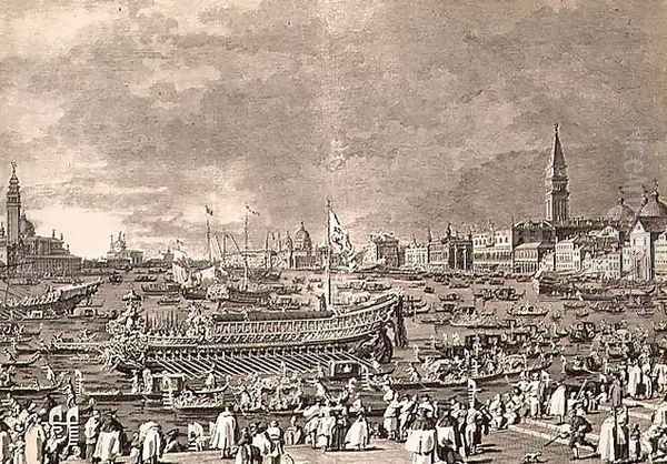 The Disembarkation of the Doge on the Bucintoro for the Marriage to the Sea - view 1