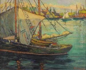 Harbor Scene by Fern Isabel Coppedge