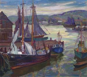 Harbor Scene by Fern Isabel Coppedge