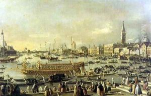 Venice- the Bacino di S. Marco on Ascension Day
