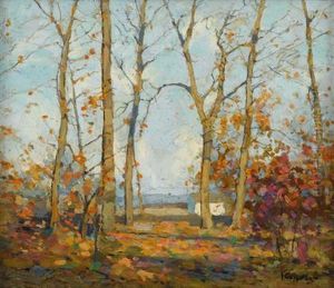 Autumn Landscape by Fern Isabel Coppedge