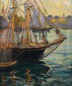 Harbor Scene by Fern Isabel Coppedge