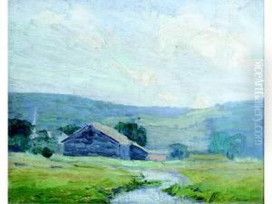 Rural Landscape With Barn by Fern Isabel Coppedge