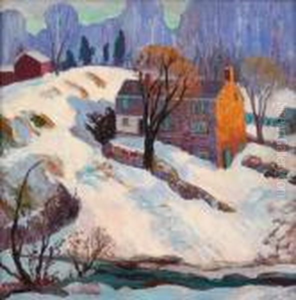 Houses In Winter - view 1