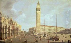 Towards St.Mark's by (Giovanni Antonio Canal) Canaletto