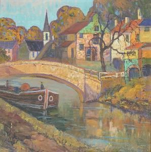 The Canal Bridge, New Hope, Pennsylvania by Fern Isabel Coppedge