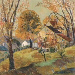 Autumn Gold, Lumberville by Fern Isabel Coppedge