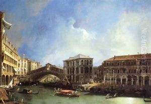 Grand Canel: the Rialto Bridge from the North