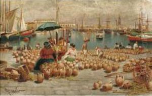 Mercato Dell""""acqua Sulfurea Alla Marinella Di Napoli
