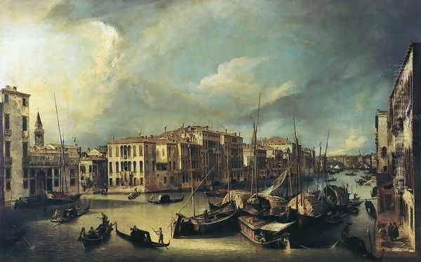 Grand Canal: Looking Northeast from near the Palazzo Corner Spinelli to the Rialto Bridge - view 1