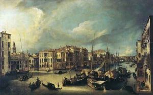 Grand Canal: Looking Northeast from near the Palazzo Corner Spinelli to the Rialto Bridge