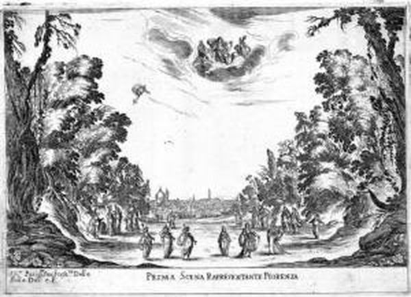Relazione Delle Nozze Degli Dei.
Favola...rappresentata In Musica In Firenze Nelle Reali Nozze De
Serenis.mi Gran Duchi Di Toschana Ferdinando Ii E Vittoria Principessa
D'urbino. - view 1