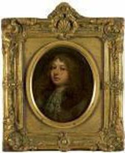 Portrait D'homme A La Lavalliere Brodee