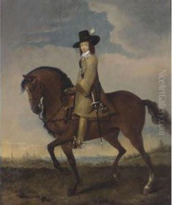 Equestrian Portrait Of A Gentleman In A Landscape, A City Beyond Equestrian Portrait Of A Gentleman In A Landscape, A City Beyond