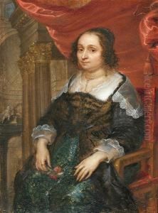 Portrait Of A Seated Woman In An Interior