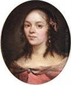 Portrait Of A Lady, Head And Shoulders, Wearing A Pink Dress Portrait Of A Lady, Head And Shoulders, Wearing A Pink Dress