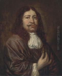 Portrait Of A Gentleman by Gonzales Cocques
