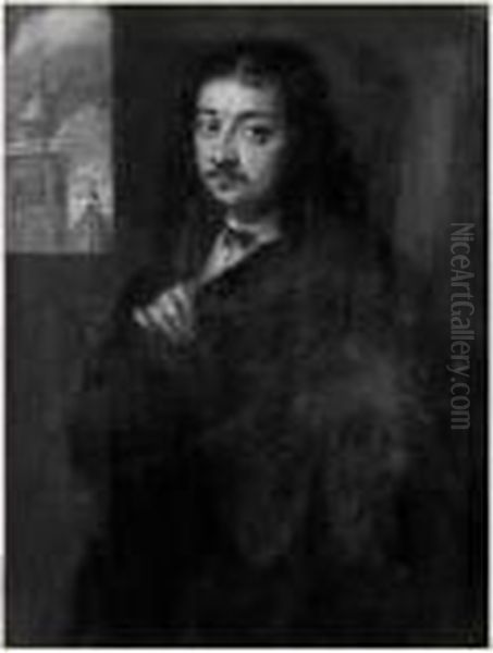 Portrait D'homme De Trois-quarts Devant Une Fenetre - view 1