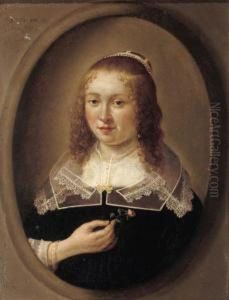 Portrait Of A Young Lady by Gonzales Cocques