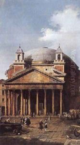 The Pantheon by (Giovanni Antonio Canal) Canaletto
