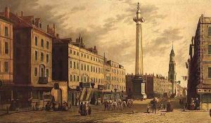 The Monument and Fish Street Hill, 1755 by (Giovanni Antonio Canal) Canaletto