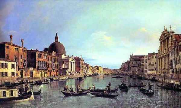 Venice, the Upper Reaches of the Grand Canal with S. Simeone Piccolo - view 1