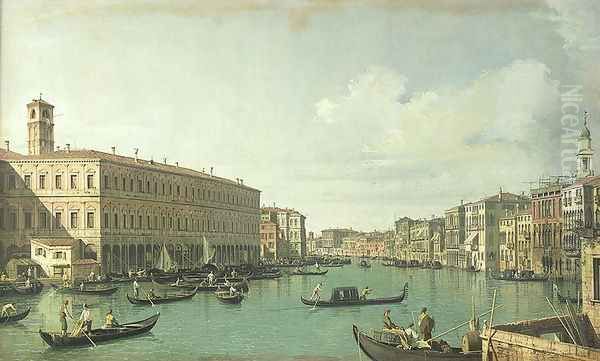 The Grand Canal from the Rialto Bridge - view 1