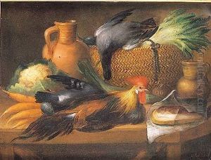 Bodegon De Cocina by Jose Maria Corchon