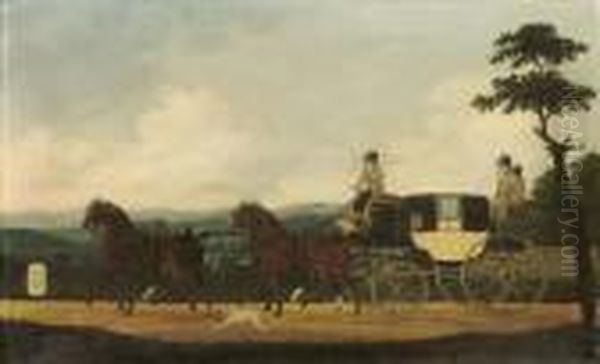 A Stagecoach In An Extensive Landscape - view 1