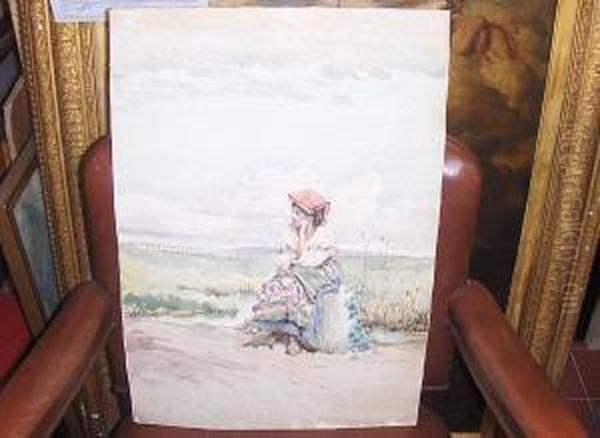 An Italian Peasant Girl - view 1