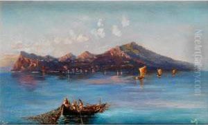Capri Mit Fischerbooten by Augusto Corelli