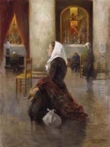 Bozzetto Per Il Quadro La Grazia by Augusto Corelli