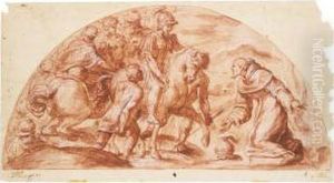 The Meeting Of St. Benedict And Totila