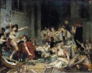 In The Harem by Fernand-Anne Piestre Cormon