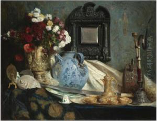 Still Life With Coffee Service And Hookah - view 1