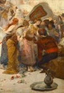 In The Harem by Fernand-Anne Piestre Cormon