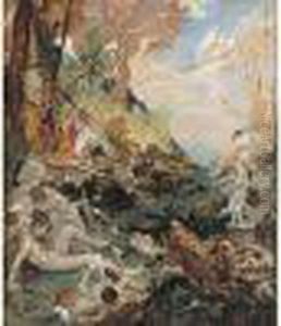 Fantaisie Mythologique, Fete De Printemps by Fernand-Anne Piestre Cormon