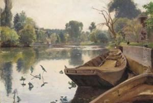 Moret-sur-loing by Fernand-Anne Piestre Cormon